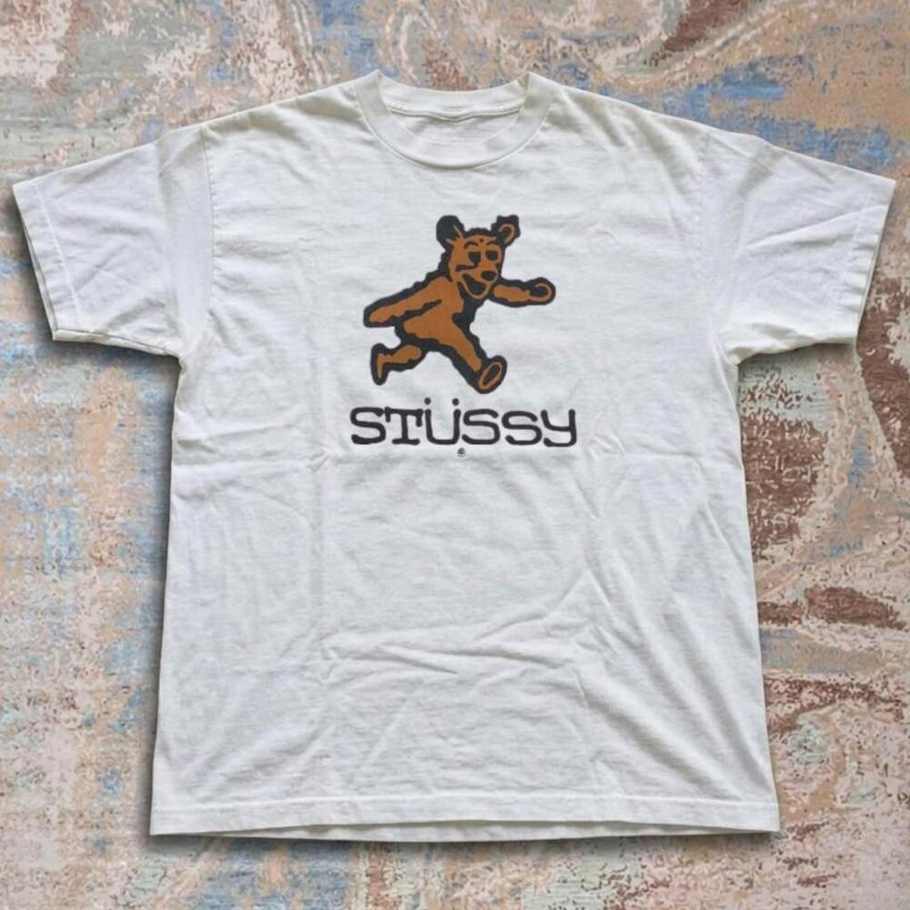 Stussy White Cotton T Shirt